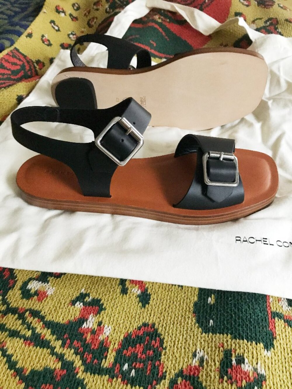 New Rachel Comey Betta black leather sandal 41 (fit like a narrow 10 imo)